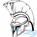 Декоративная наклейка Спартанский шлем