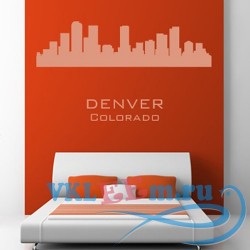 Декоративная наклейка Денвер Колорадо архитектура