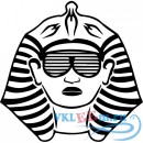 Декоративная наклейка Фараон с солнцезащитными очками 