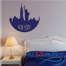Декоративная наклейка Нью-йоркский круговой пейзаж