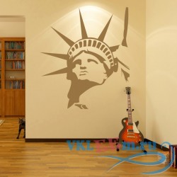 Декоративная наклейка Статуя Свободы профиль