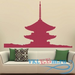 Декоративная наклейка Японская башня