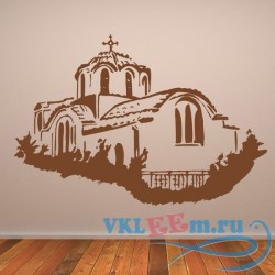 Декоративная наклейка Греческий монастырь
