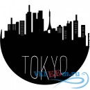 Декоративная наклейка Токийский круговой пейзаж