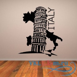 Декоративная наклейка Итальянская башня