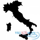 Декоративная наклейка Италия силуэт карты