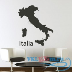 Декоративная наклейка Карта Италии