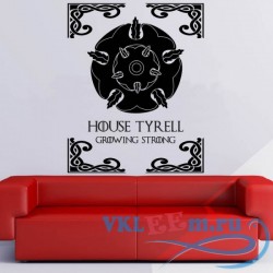 Декоративная наклейка Дом Тирелл 