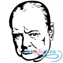 Декоративная наклейка Уинстон Черчилль