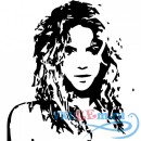 Декоративная наклейка Певица Шакира