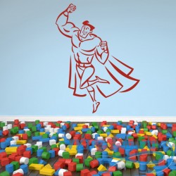 Декоративная наклейка Супергерой из мультфильма 