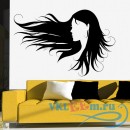 Декоративная наклейка Женщина с волнистыми волосами
