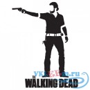 Декоративная наклейка Рик Граймс с пистолетом