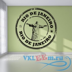 Декоративная наклейка Рио-де-Жанейро Знак 