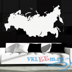 Декоративная наклейка Россия Силуэт Карта 