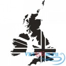 Декоративная наклейка Карта Великобритании
