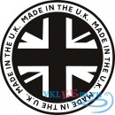 Декоративная наклейка Сделано в Великобритании значок
