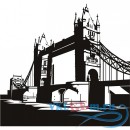 Декоративная наклейка Tower Bridge In London England United Kingdom Wall Sticker Home Decor Art Decals