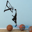 Декоративная наклейка Баскетбол, бросок сверху
