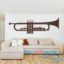 Декоративная наклейка Trumpet Wall Sticker Music Wall Art