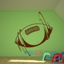 Декоративная наклейка Rugby Ball Spinning Ball Rugby Game Rugby Wall Sticker Gym Sport Decor Art Decal