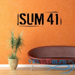 Декоративная наклейка Sum 41 Wall Sticker Music Wall Art