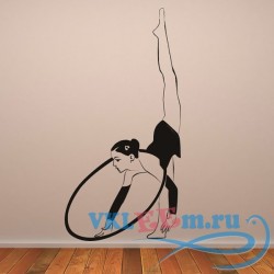 Декоративная наклейка Hoop Gymnast Wall Sticker Gymnastics Wall Art