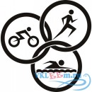Декоративная наклейка Triathlon Wall Stickers Athletics Wall Art