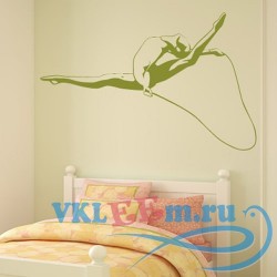 Декоративная наклейка Gymnast Jump Sports And Hobbies Wall Art Sticker