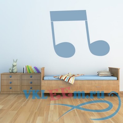 Декоративная наклейка Quaver Notes Musical Notes &amp; Instruments Wall Stickers Music Home Art Decals