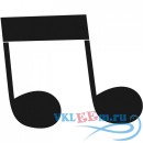 Декоративная наклейка Quaver Notes Musical Notes &amp; Instruments Wall Stickers Music Home Art Decals