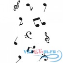 Декоративная наклейка Musical Notes And Symbols Musical Notes &amp; Instruments Wall Stickers Music Decals