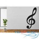 Декоративная наклейка Treble Clef Print Musical Notes &amp; Instruments Wall Sticker Music Home Art Decals