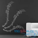 Декоративная наклейка Musical Notes Wall Stickers Music Wall Art