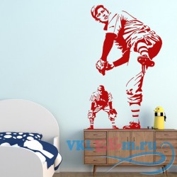 Декоративная наклейка игроки бейсбола