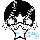 Декоративная наклейка символ бейсбола 