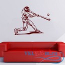 Декоративная наклейка удар по мячу в бейсболе 
