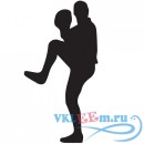 Декоративная наклейка Pitcher Silhouette Wall Sticker Creative Multi Pack Wall Decal Art