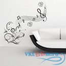 Декоративная наклейка Musical Note Embellishment Wall Sticker Music Wall Art