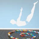 Декоративная наклейка Forward Dive Flip Trick Swimming And Diving Wall Stickers Gym Sport Art Decals