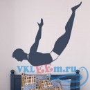 Декоративная наклейка Forward Dive Flip Trick Swimming And Diving Wall Stickers Gym Sport Art Decals