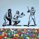 Декоративная наклейка игра в бейсбол