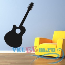 Декоративная наклейка обыкновенная гитара