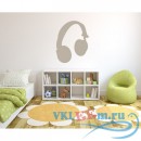 Декоративная наклейка Headphones Wireless Headset Musical Notes &amp; Instruments Wall Sticker Music Decal
