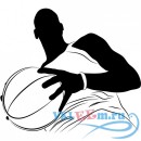 Декоративная наклейка Баскетболист с мячом 