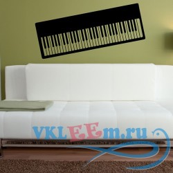 Декоративная наклейка Keyboard Piano Keys Musical Notes &amp; Instruments Wall Stickers Music Art Decals