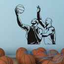 Декоративная наклейка блокшот в баскетболе, оригинальная композиция
