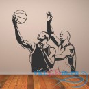 Декоративная наклейка блокшот в баскетболе, оригинальная композиция