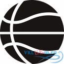 Декоративная наклейка баскетбольный мяч