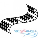 Декоративная наклейка Piano Keys Wall Sticker Music Wall Art